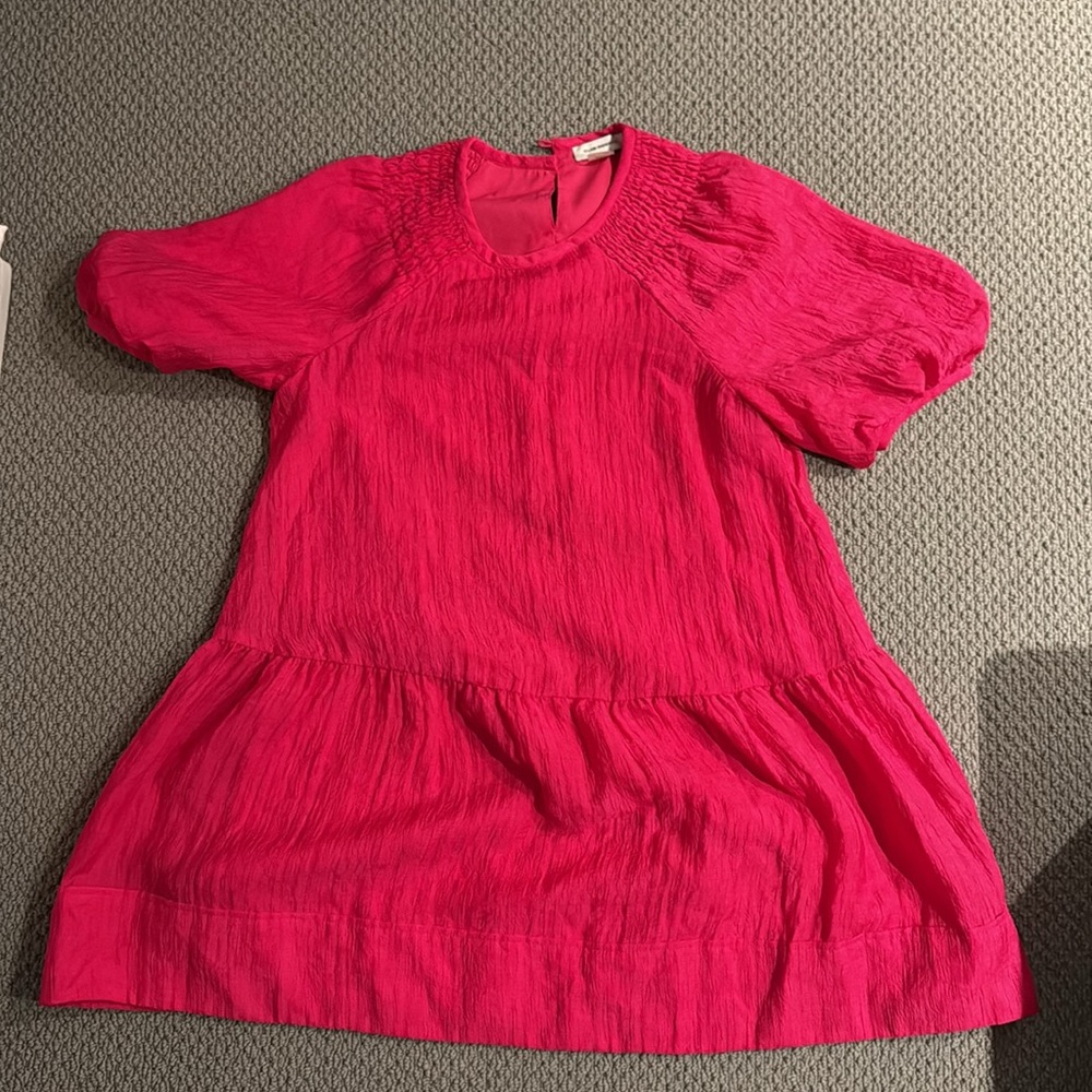 CLUB MONACO | Fuschia Pink Balloon sleeve dress - Picture 6 of 8